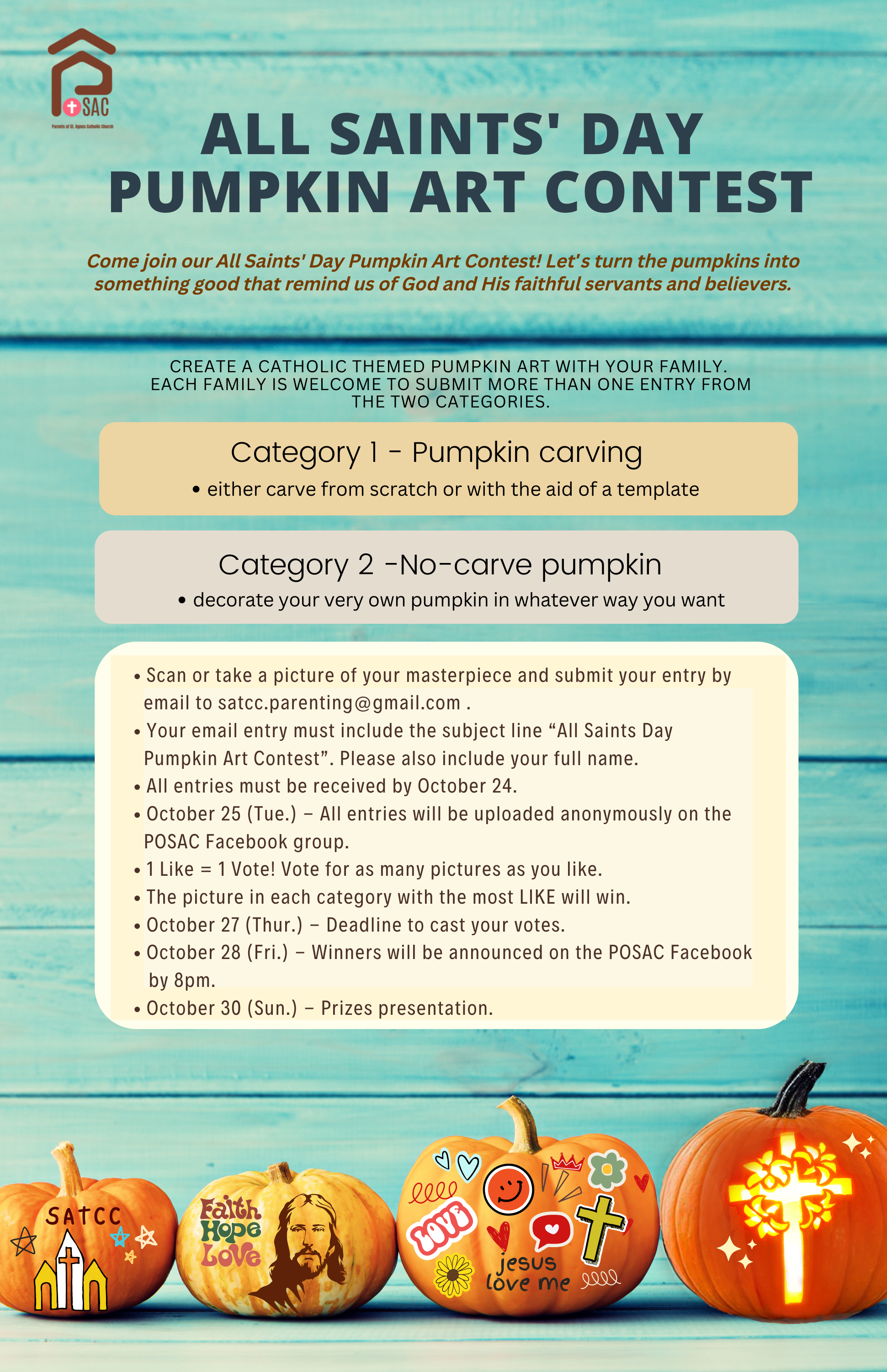 POSAC Pumpkin Art Contest