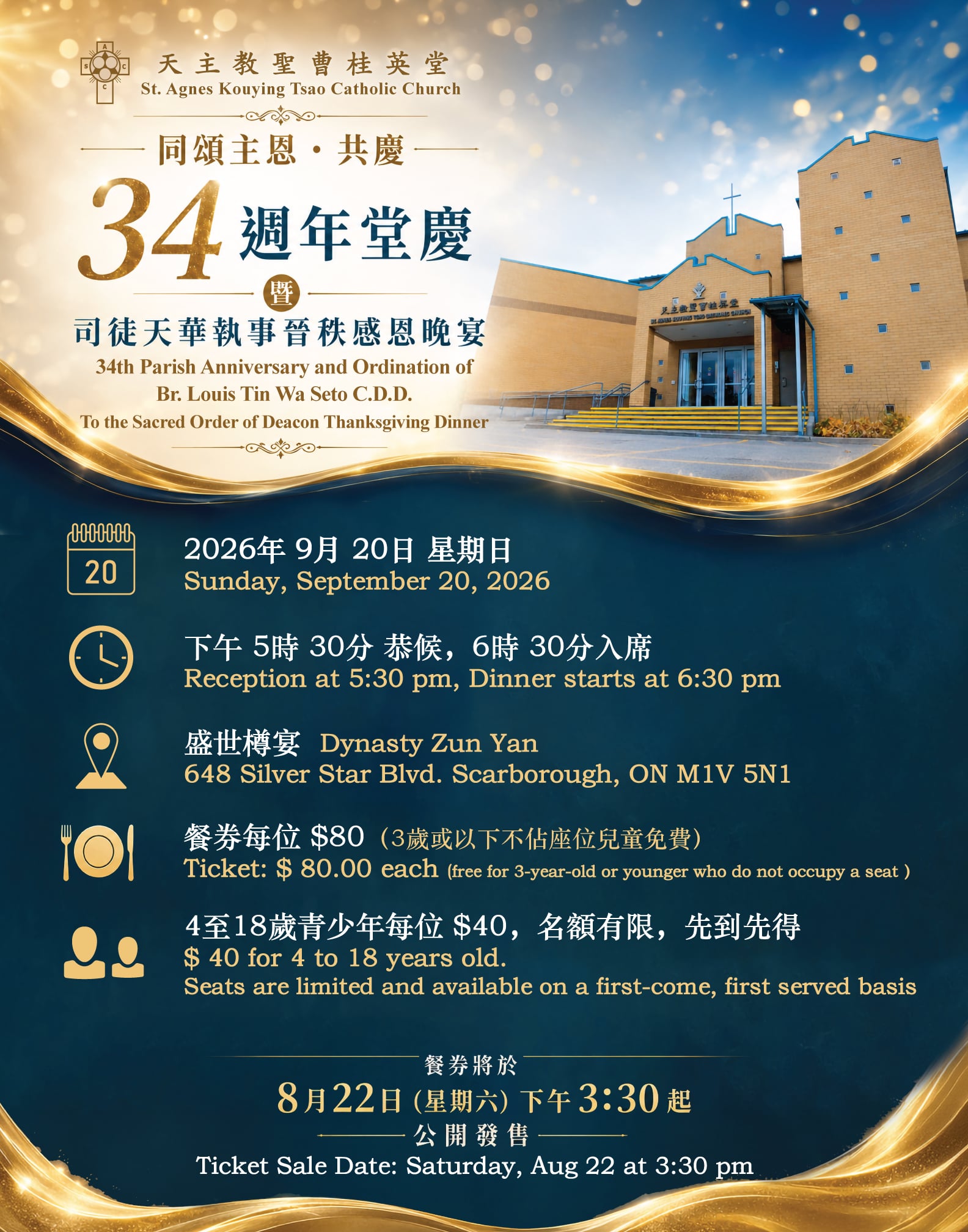 34th Parish Anniversary Dinner