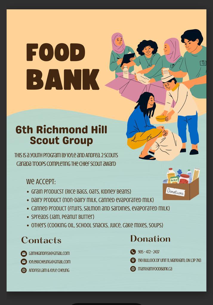 Scouts - Christmas Food Drive